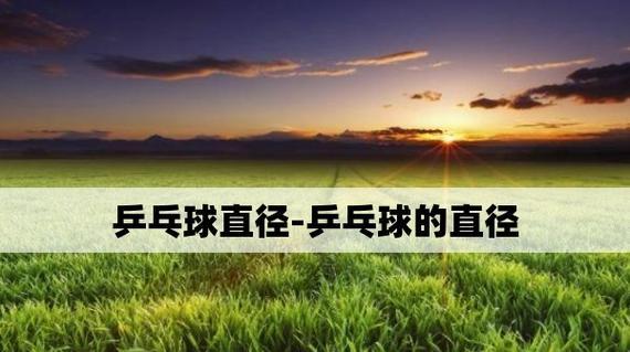 乒乓球的标准直径及其重要性（揭秘乒乓球直径的关键）